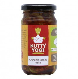 Nutty Yogi Grandma Mango Pickle   Glass Jar  200 grams